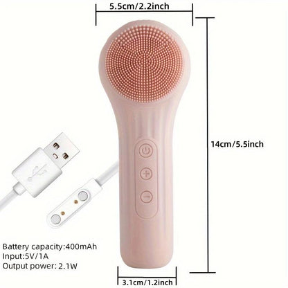 usb-rechargeable-facial-brush-rechargeable-silicone-facial-brush-deep-clean-glow-solenya-skin