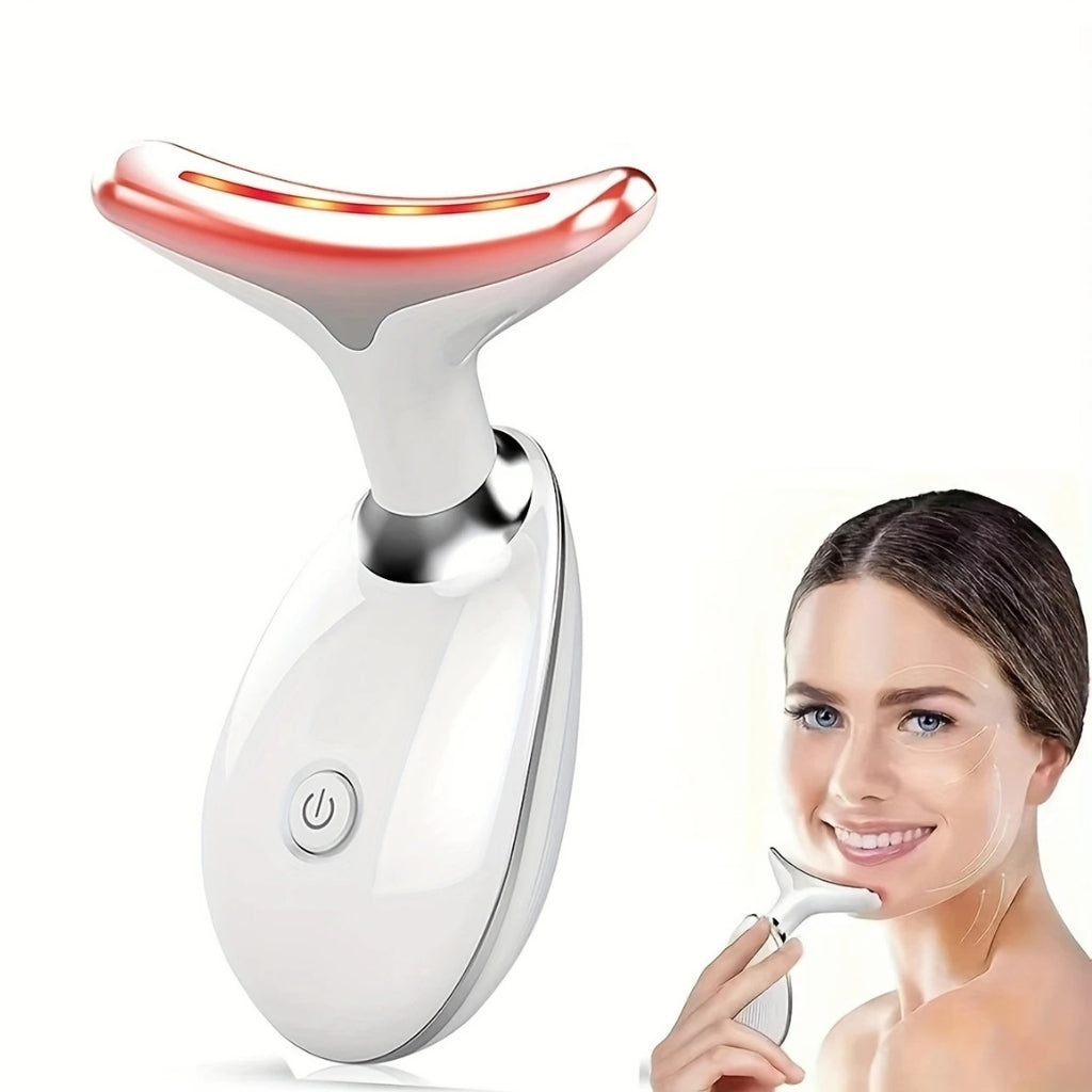 Appareil de Massage Lifting Visage & Cou à LED 7 Couleurs